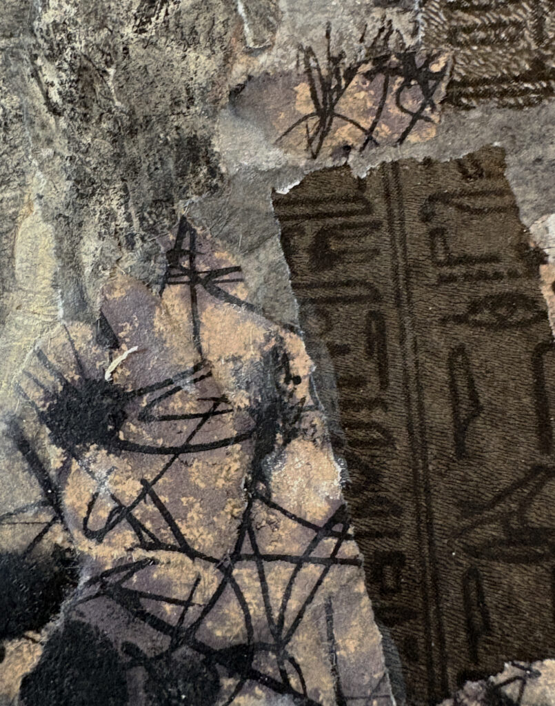 detail showing hieroglyphs