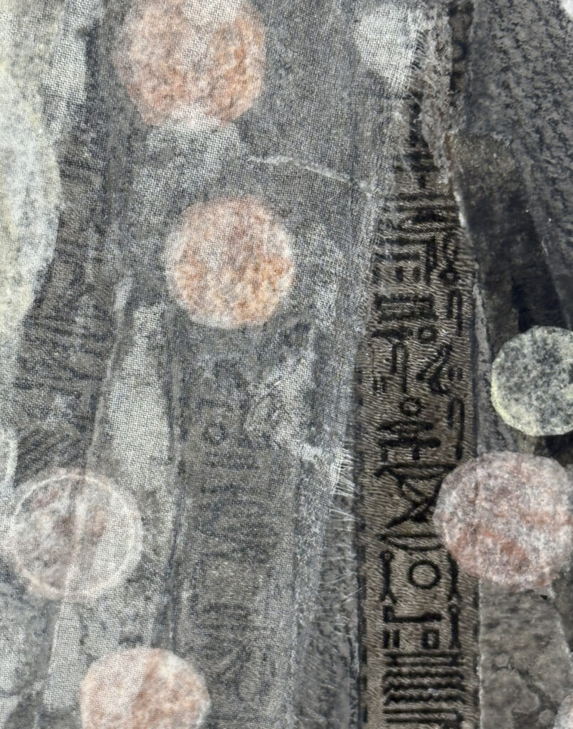 detail showing hieroglyphs