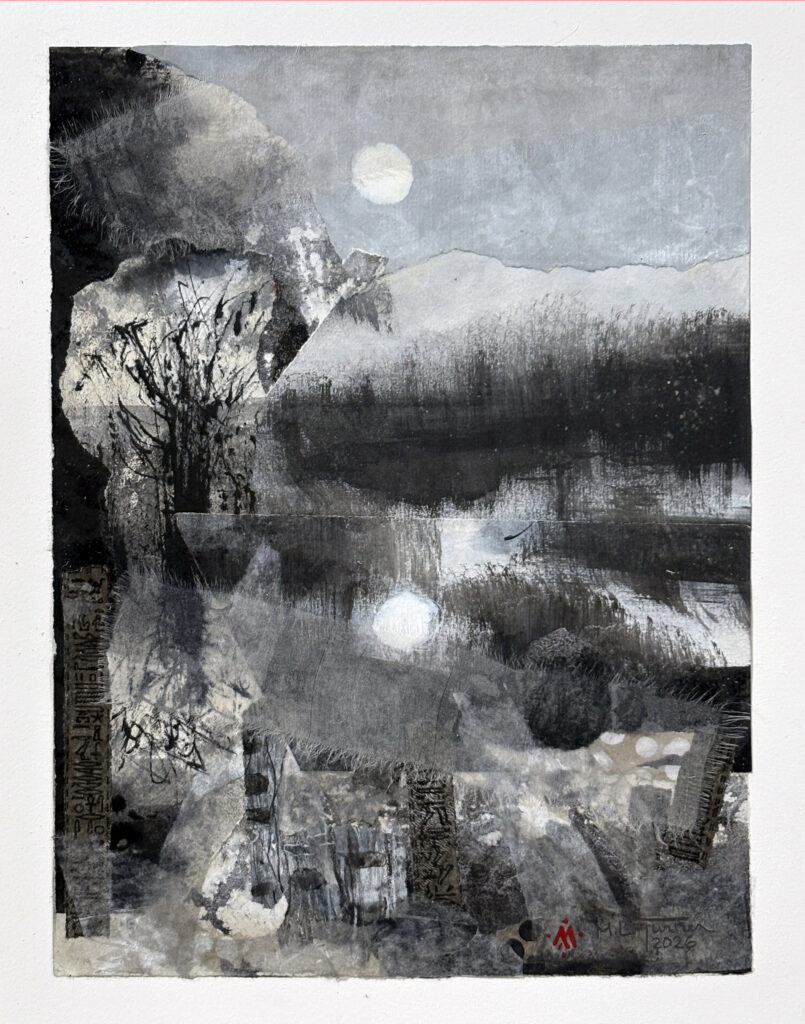 collage of winter marsh